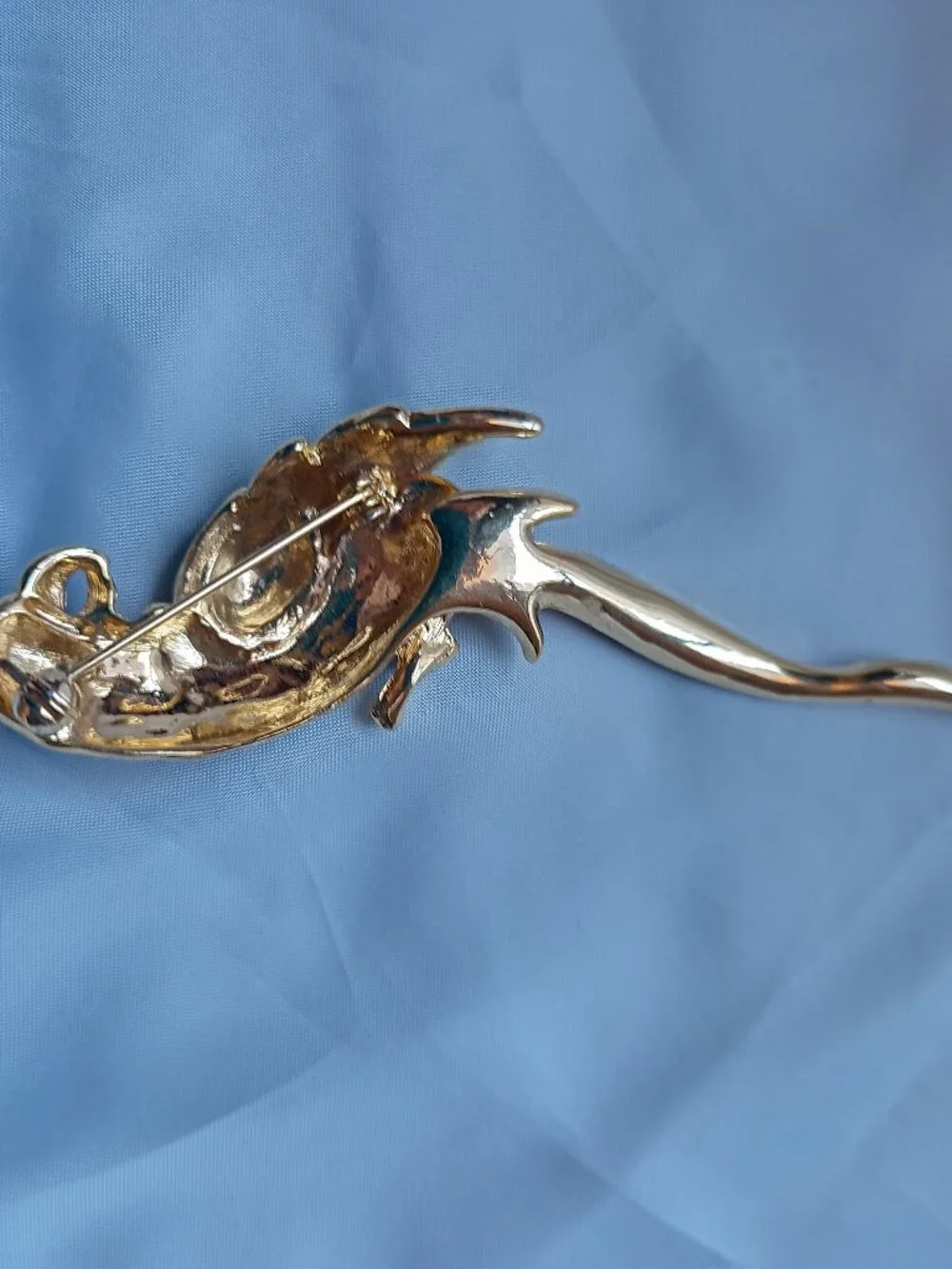 Enamel Parrot Brooch
